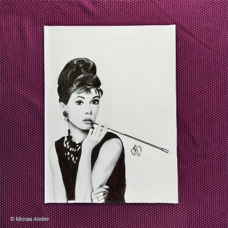 Audrey Hepburn Zeichnung